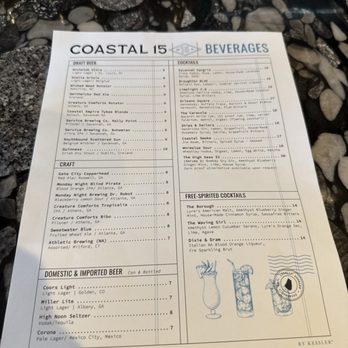 Coastal 15 - Menu - Southern Near Me - Savannah, Georgia