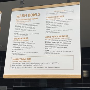 Chopt Creative Salad Co. - Menu (as of July 2023) - Salad Near Me - Roslyn Heights, New York