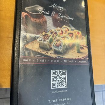 Sushi Kinoya - Menu - Japanese Near Me - Moreno Valley, California