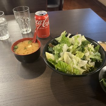 Yojimbo Sushi - Miso soup and salad! - Sushi Bars Near Me - Alameda, California Yojimbo Sushi - Miso soup and salad! - Sushi Bars Near Me - Alameda, California