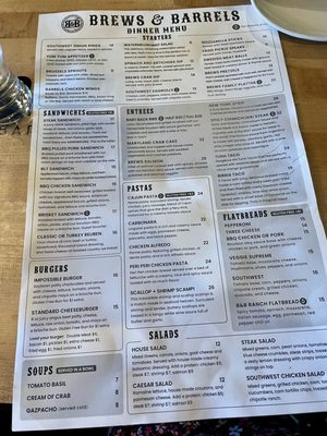 Menu photo 1 Brews & Barrels Gaithersburg, MD Menu photo 1 Brews & Barrels Gaithersburg, MD