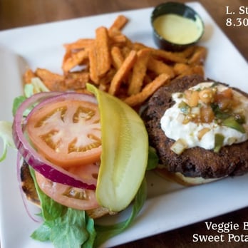 The Old Triangle - Veggie Burger, Sweet Potato Fries. - Irish Near Me - Charlottetown, Prince Edward Island The Old Triangle - Veggie Burger, Sweet Potato Fries. - Irish Near Me - Charlottetown, Prince Edward Island