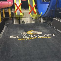 Slides 2/3 and 3/3 out of service.