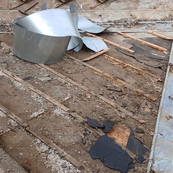 Gentry Construction - Demo, this area was just jacked! - Roofing Near Me