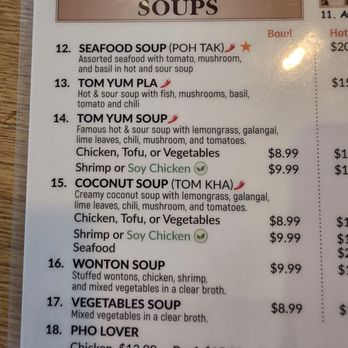 Aroma Thai - Soup list - Thai Near Me - Santa Clarita, California Aroma Thai - Soup list - Thai Near Me - Santa Clarita, California