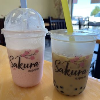 Sakura Express - Pink Princess & Brown Sugar Boba - Japanese Near Me - Midvale, Utah