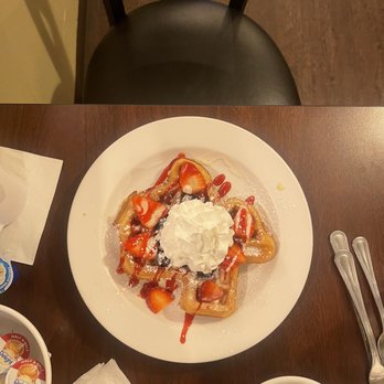 Egg House Cafe - Very berry waffle! Texas shaped! - Breakfast & Brunch Near Me - Denton, Texas Egg House Cafe - Very berry waffle! Texas shaped! - Breakfast & Brunch Near Me - Denton, Texas