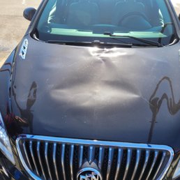 Damage from the car wash Damage from the car wash