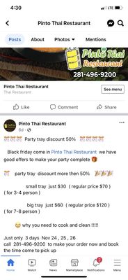 Menu photo 3 Pinto Thai Houston, TX