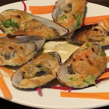 SUSHIRAW - Baked Green Mussels - Japanese Near Me - Granada Hills, California SUSHIRAW - Baked Green Mussels - Japanese Near Me - Granada Hills, California