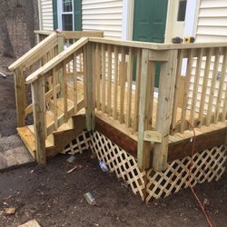 Father & Son’s General Services - Mini front deck, door entrance