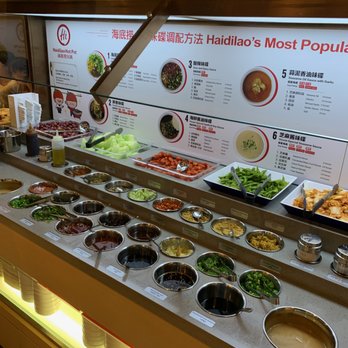 Haidilao Hot Pot - Sauces Area - Chinese Near Me - Toronto, Ontario Haidilao Hot Pot - Sauces Area - Chinese Near Me - Toronto, Ontario