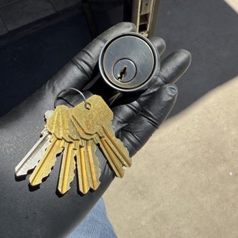 Locks, Keys and More - Store front cylinder rekeyed. - Security Systems Near Me Locks, Keys and More - Store front cylinder rekeyed. - Security Systems Near Me