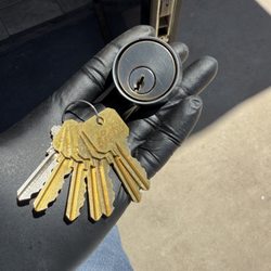 Locks, Keys and More - Store front cylinder rekeyed.