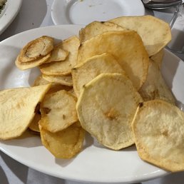 Sliced potatoes