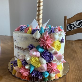 Posh Cakes - Unicorn Cake, custom colors to match party decorations. - Bakeries Near Me - Parker, Colorado Posh Cakes - Unicorn Cake, custom colors to match party decorations. - Bakeries Near Me - Parker, Colorado