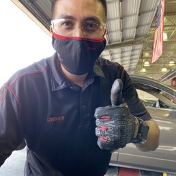 My technician Chris P. Great job replacing my tire.