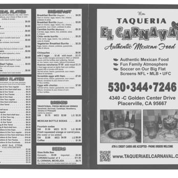 Taqueria El Carnaval - Mexican Near Me - Placerville, California