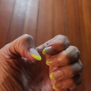 Detail Nails - Simple summer  lemonade yellowish - Nail Salons Near Me - North Providence, Rhode Island