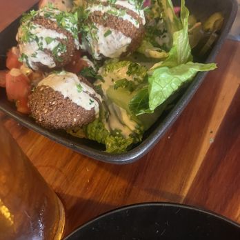 Pita Paradise - Falafel bowl with tzatziki and a side tabouli salad - Mediterranean Near Me - Cocoa Beach, Florida Pita Paradise - Falafel bowl with tzatziki and a side tabouli salad - Mediterranean Near Me - Cocoa Beach, Florida