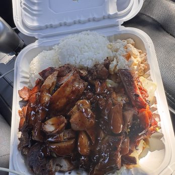 Ono Hawaiian BBQ - Teriyaki Chicken , white rice, light on the cabbage (I asked for this), and a side of Mac salad. - Hawaiian Near Me - Sacramento, California Ono Hawaiian BBQ - Teriyaki Chicken , white rice, light on the cabbage (I asked for this), and a side of Mac salad. - Hawaiian Near Me - Sacramento, California