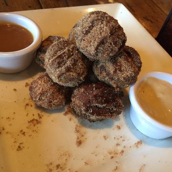 Asado - pasteles fritos... housemade banana doughnuts, caramel, coffee anglaise - Argentine Near Me - Tacoma, Washington