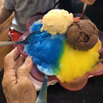 Coffee or Tea? - Rainbow shaved ice with 2 scoops of ice cream - Bubble Tea Near Me - Aiea, Hawaii Coffee or Tea? - Rainbow shaved ice with 2 scoops of ice cream - Bubble Tea Near Me - Aiea, Hawaii