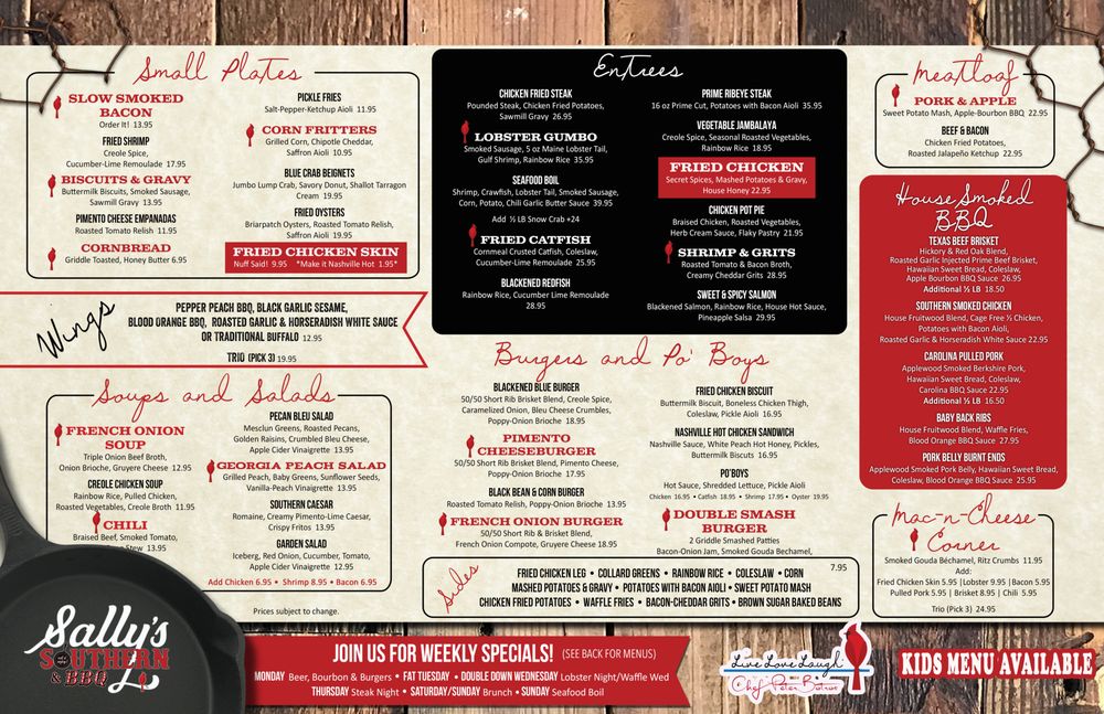 Food from Sally's Southern