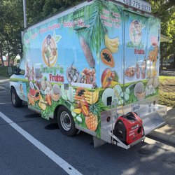 Cutest fruit truck EVER.  Thank heavens they ate clloseby.