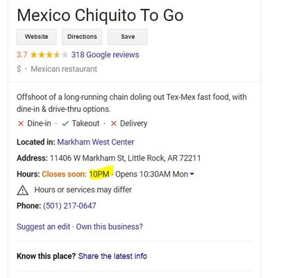 Mexico Chiquito To Go by null