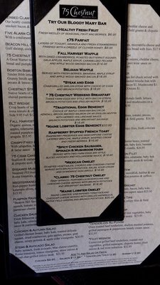 Menu photo 3 75 Chestnut Boston, MA