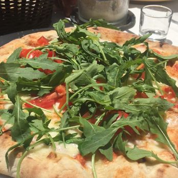La Piazzetta - Mozzarella tomato and arugula pizza. - Italian Near Me - Amalfi, SA La Piazzetta - Mozzarella tomato and arugula pizza. - Italian Near Me - Amalfi, SA