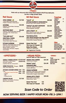 Menu photo 3 dtown pizzeria West Hollywood, CA Menu photo 3 dtown pizzeria West Hollywood, CA