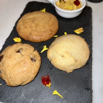 Corbeaux Wine & Tea House - Cookie trio with a Sav Blanc jelly - Wine Bars Near Me - Temecula, California Corbeaux Wine & Tea House - Cookie trio with a Sav Blanc jelly - Wine Bars Near Me - Temecula, California