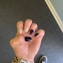 Sky Nails - Left hand after 2 weeks
