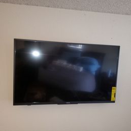 My new 43inch TV on it's mount in the bedroom. Looks so awesome. My new 43inch TV on it's mount in the bedroom. Looks so awesome.