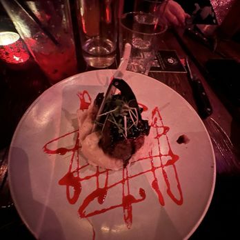 Beetle House - Seeeney Beef even with razor garnish. - New American Near Me - New York, New York