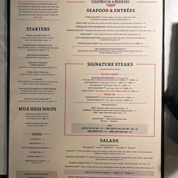 ChopHouse & Brewery - Steakhouses Near Me - Denver, Colorado