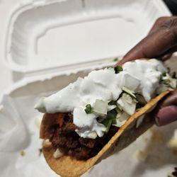 La Parrilla Mexican Grill & Taqueria - Potato and chorizo taco