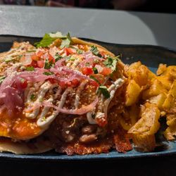 3 Amigos - Huevos Rancheros with carnitas