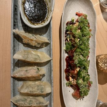 SHIKI - Gyoza and Spicy Tuna Oshizushi - Sushi Bars Near Me - Charleston, South Carolina