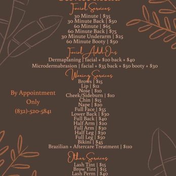 The Lotus Salon - Allison's Menu - Skin Care Near Me - Woodsboro, Texas The Lotus Salon - Allison's Menu - Skin Care Near Me - Woodsboro, Texas
