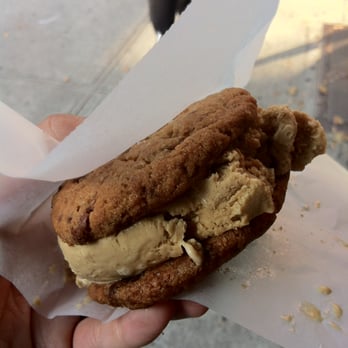 The Chocolate Room - Ice Cream Sandwich with Peanut Butter Cookies & Sumatran Coffee Ice Cream - Desserts Near Me - Brooklyn, New York The Chocolate Room - Ice Cream Sandwich with Peanut Butter Cookies & Sumatran Coffee Ice Cream - Desserts Near Me - Brooklyn, New York