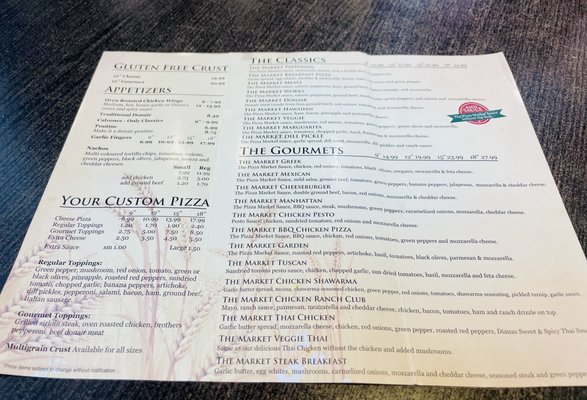 Menu photo 1 The Pizza Market Truro, NS