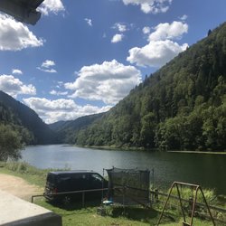 Restaurant de la Goule - View from the restaurant's terrasse on the Doubs