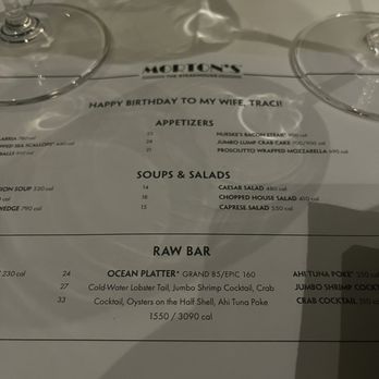 Morton's The Steakhouse - Menu - Steakhouses Near Me - Honolulu, Hawaii Morton's The Steakhouse - Menu - Steakhouses Near Me - Honolulu, Hawaii