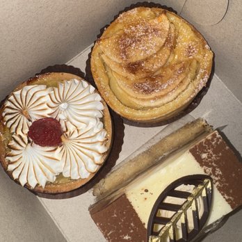 Golden Rose Bakery - Lemon Tart, Apple Tart, and a slice of Tiramisu cake - Cupcakes Near Me - West Hills, California Golden Rose Bakery - Lemon Tart, Apple Tart, and a slice of Tiramisu cake - Cupcakes Near Me - West Hills, California