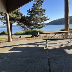 Thousand Trails - The view on the patio at the lodge
