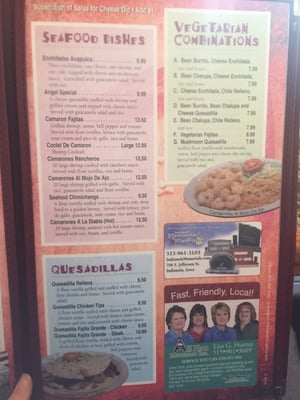 Menu photo 4 La Casa Mexican Restaurant Indianola, IA Menu photo 4 La Casa Mexican Restaurant Indianola, IA