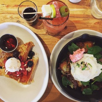 Prep & Pastry - French toast, duck confit hash and a Bloody Mary. The whole meal was outstanding! - Breakfast & Brunch Near Me - Tucson, Arizona